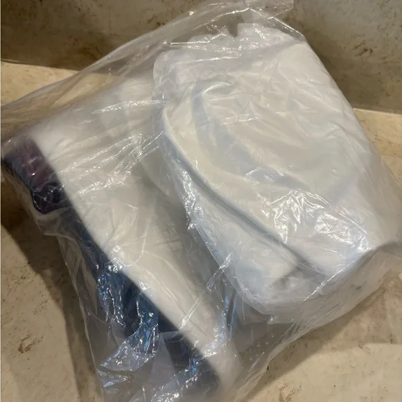 White Women's Knee-High Boots - Picture 4 of 4